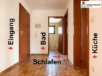 Blick in den Flur - Tolle Lage, 58 m², Balkon, Stellplatz und Keller – perfekt!