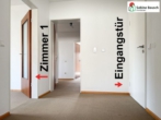 Blick vom Bad in den Flur - NEU – Haus, Garage, ELW und toller Garten