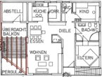 Grundriss Wohnung - Perfekt: Gewerbehalle mit Wohnung