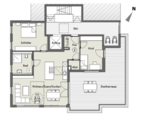 Grundriss der Wohnung