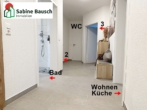 Teilansicht Flur - 3,5 Zimmer mit Terrasse und Garten
