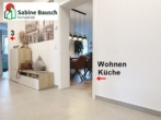 Blick nach links in den Flur - 3,5 Zimmer mit Terrasse und Garten