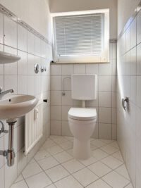 Blick in die Tageslicht-Toilette