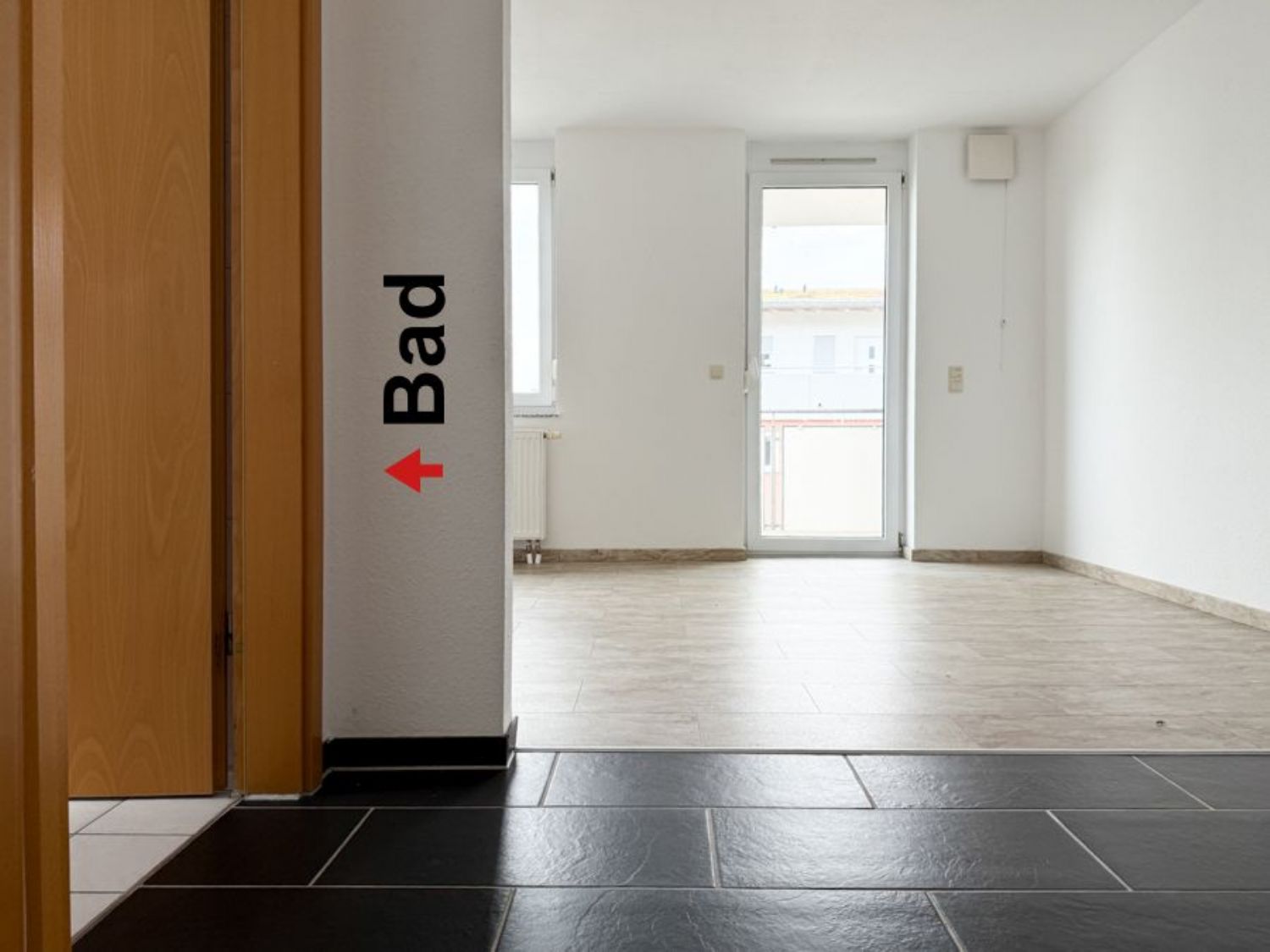 Blick Richtung Balkon