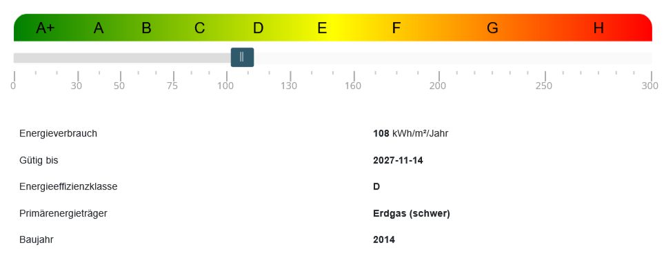 Auszug aus dem Energieausweis