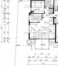 Bemaßter Grundriss der Wohnung