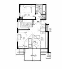 So würde die Wohnung als 3-Zimmer-Wohnung aussehen