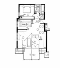 Grundriss der Wohnung