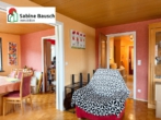 Der Wohn-/Essbereich - 3,5 Zimmer mit Balkon und Garage