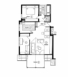 So würde die Wohnung als 3-Zimmer-Wohnung aussehen - Kapitalanleger aufgepasst!