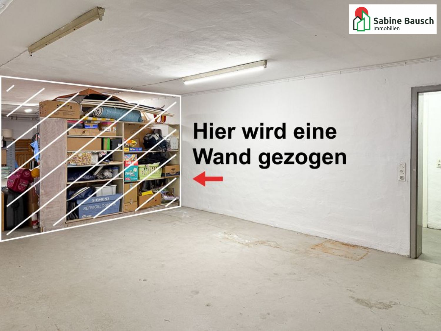 Hier wird ggf. eine Wand gezogen