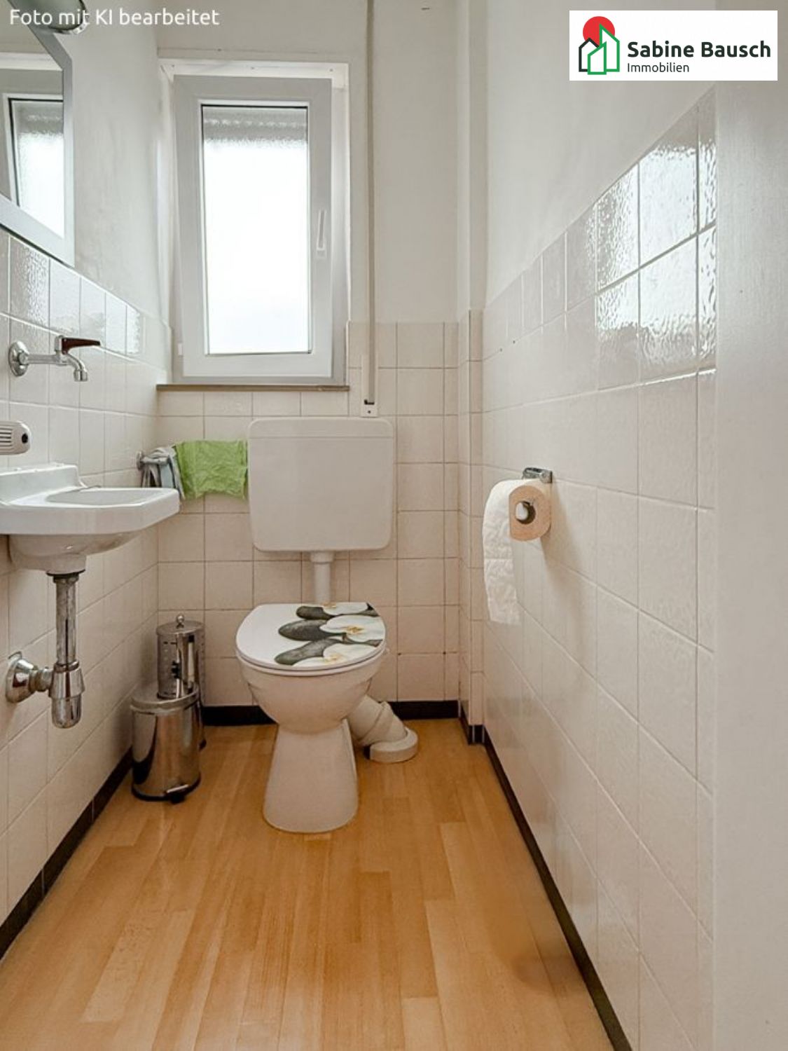 Blick in die Tageslicht-Toilette