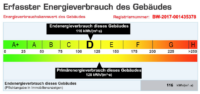 Energieausweis - gültig bis 08.09.2027