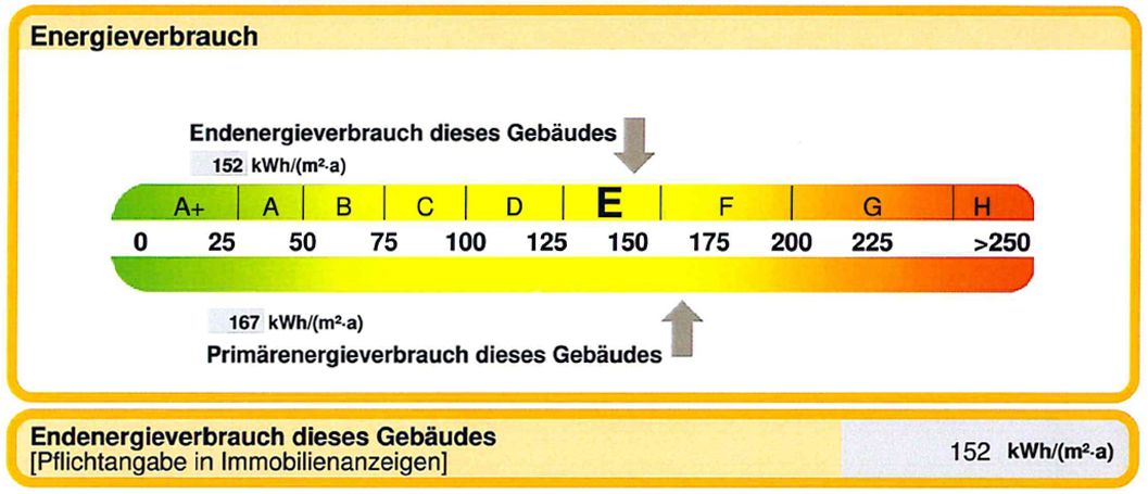 Auszug aus dem Energieausweis