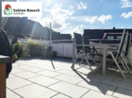 Blick auf die Dachterrasse - Energieeffizienzklasse A +, 3 Zimmer, 91 m², Dachterrasse