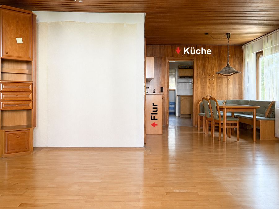 Blick in den Wohn-/Essbereich