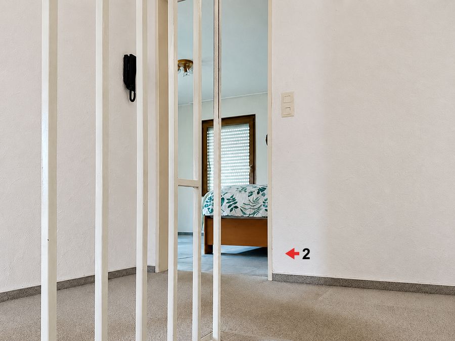 Blick Richtung Zimmer 2