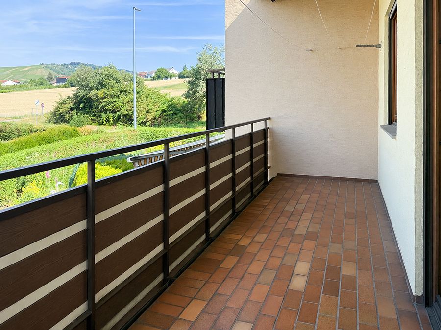 Blick auf den Balkon