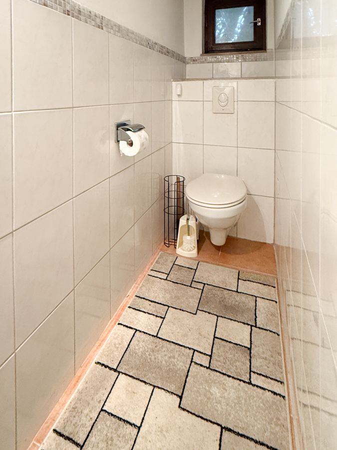 Blick in die Toilette ...