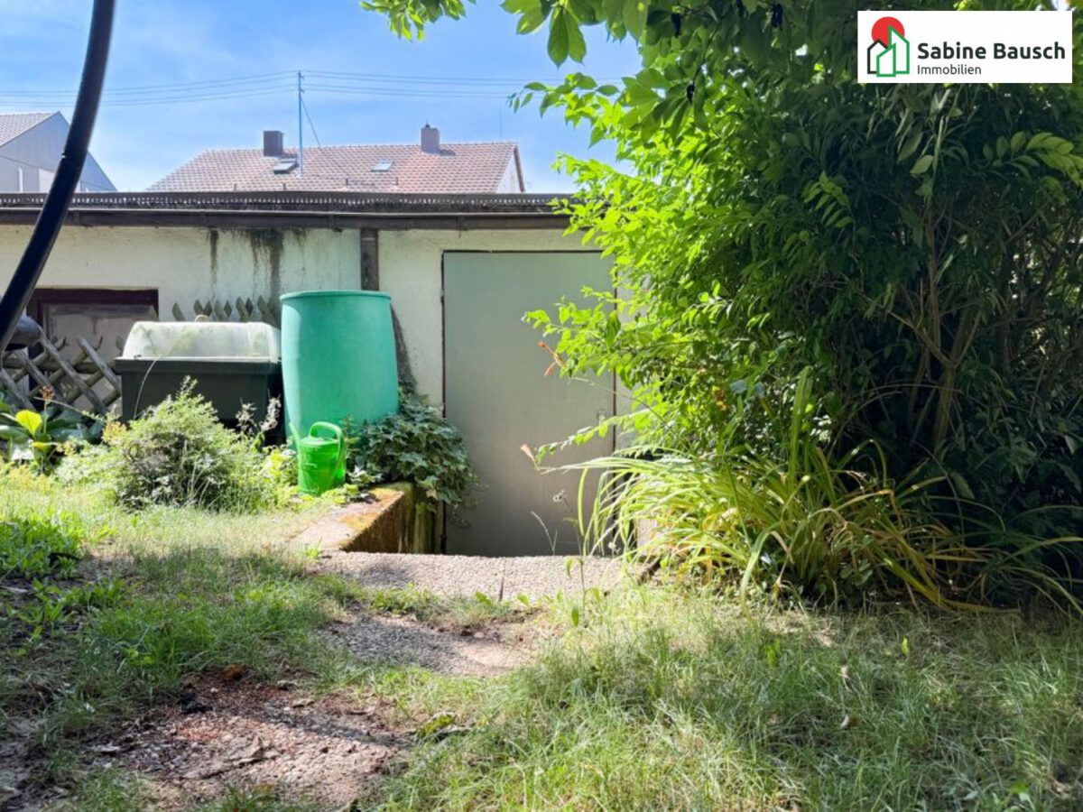 Blick zur Garage